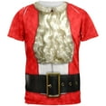 thumbnail image 1 of Christmas Bearded Santa Costume All Over Adult T-Shirt, 1 of 2