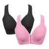 

RPVATI Women s Soft Full Coverage Front Closure Bra Wireless Underwire Sports Push Up Bras