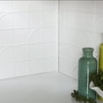 thumbnail image 4 of FASÄDE Crescent Decorative Vinyl Backsplash 15 sq ft Kit in Matte White, 4 of 8