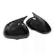 thumbnail image 3 of 1Pair Car OX Horn Rear View Mirror Housing Trim Cover for 2011-2016 Glossy Black Side Door Mirror Shell Caps, 3 of 5
