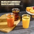 thumbnail image 5 of 100 Pack 12 oz Gold Rimmed Plastic Cups, Clear Tumblers | Heavy-duty | Fancy Disposable Hard Cups | with Gold Rim | for Wedding, 5 of 6
