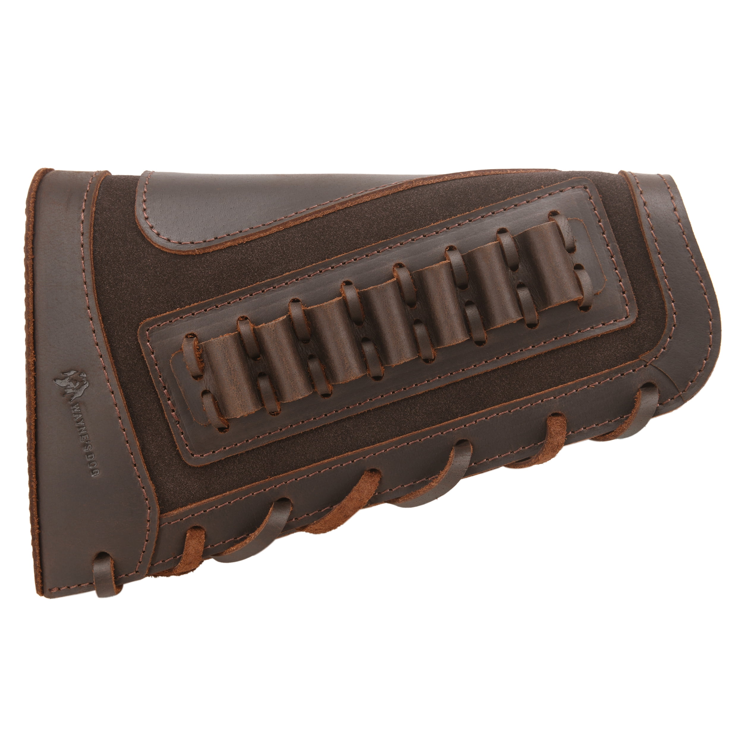 WAYNE'S DOG Leather Rifle Cheek Rest Pad Buttstock Gun Cover .357 .30/30 Hunting Shooting