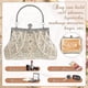 thumbnail image 5 of Bolsos de noche con cuentas vintage de los años 20, bolsos de mano estilo flapper para mujer, accesorios formales para bodas y fiestas de los años 20, 5 of 5