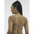 thumbnail image 3 of No Boundaries Cotton Stretch Ribbed Wirefree Plunge Bra, Women's XS-3XL, 3 of 5