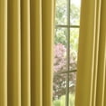 thumbnail image 2 of Quality Home Closeout Back Tab Blackout Curtains - Mustard - 52"W x 120"L - (Set of 2 panels), 2 of 4