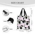 thumbnail image 3 of Balery Cute Animal with Cow Bolsa de Mano para Mujeres con Cremallera, Bolsa de Gimnasio con Compartimentos, Bolsa para Laptop, Bolsa para Trabajo, 3 of 7