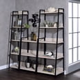 thumbnail image 5 of Natural and Black 5-tier Ladder Bookshelf, 5 of 5