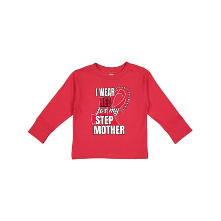 

Inktastic Sickle Cell Awareness I Wear Red For My Step Mother Gift Toddler Boy or Toddler Girl Long Sleeve T-Shirt