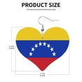 thumbnail image 3 of Heart Earrings Venezuelan Flag Dangling Heart Drop Earrings For Women Love Dangle Earrings Gift, 3 of 6