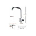thumbnail image 4 of Robinet de Cuisine, Robinet en Acier Inoxydable Rotatif à 360°, Adapté pour Éviers Simples et Doubles, Adapté pour Eau Chaude et Froide, Robinet de Mixeur de Cuisine Anti-Empreintes Digitales, Résistant aux Rayures, 4 of 5