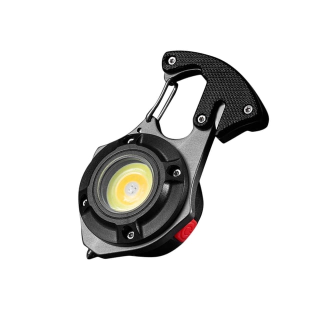 Portable COB Keychain Flashlight Torch Waterproof Magnetic Pocket Small for Walking Indoor Fishing black