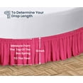 thumbnail image 5 of SGI Bedding Round Bed Skirt |Wrap Around Microfiber Bed Skirt | Fade Resistant, Wrinkle Free, Anti-static, Decorative, Extra Storage Space, Clutter-Free | 80" Diameter / 12" Drop, Hot Pink, 5 of 8