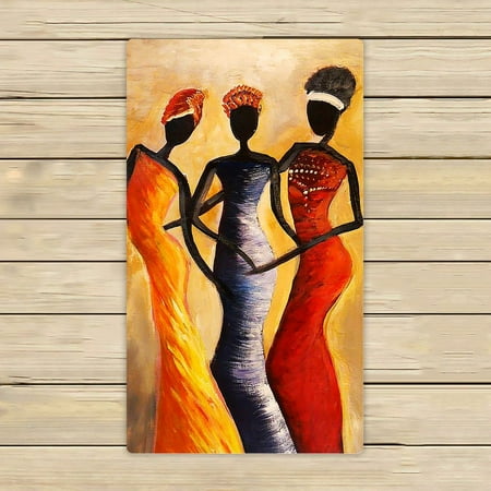 - GCKG Afro American Women Theme Hand Towel,Spa Towel,Beach Bath Towels,Bathroom Body Shower Towel Bath Wrap Size 16x28 inches