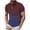 14# Wine, variant on IhhxPro Men's Short Sleeve Button Detail Collared Shirt Breathable Gradient Casual Slim Fit Cotton Summer Office Travel S-4XL