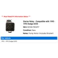 thumbnail image 2 of Starter Relay - Compatible with 1990 - 1993 Dodge D250 1991 1992, 2 of 2