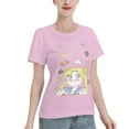 thumbnail image 2 of T-Shirt Basique à Manches Courtes pour Femmes Sailor Moon Lièvre Lunaire, 2 of 6