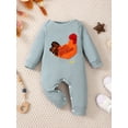 thumbnail image 2 of BemeyourBBs Newborn Boy Girl Chicken Outfits Overalls Rib Knit Romper One Piece Long Sleeve Farm Rooster Jumpsuit Bodysuit Infant Spring Fall Winter Clothes, 2 of 9