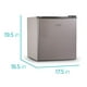 thumbnail image 3 of BLACK+DECKER BCRK17V Refrigerador compacto Energy Star Mini refrigerador de una puerta con congelador, 1.7 pies cúbicos, VCM, 3 of 5