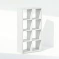 thumbnail image 2 of Furinno Cubic Open Back Multipurpose Clothing & Closet Storage Organizer Shelf, 8-Cube, White, 2 of 6