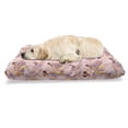 thumbnail image 1 of Tropical Pet Bed, Exotic Themed Layout of Palm Leaves and Butterflies Flying Colorful Paradise, Chew Resistant Pad for Dogs and Cats Cushion with Removable Cover, 24" x 39", Multicolor, by Ambesonne, 1 of 4