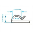 thumbnail image 2 of 100Pcs Hooks for Outdoor String Lights Clips Heavy-Duty Cable Clips, 2 of 6