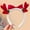 Red, variant on DAMAI Christmas Reindeer Antlers Fluffy Deer Headband for Women, Party Gift Christmas Headband, Fairy Deer Ear Headband for Photo Props