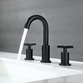 thumbnail image 7 of Adorer 8 Inches Widespread Bathroom Faucet 3 Hole, Matte Black Bathroom Sink Faucet with Pop-up Drain - 32133BK, 7 of 7