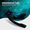 thumbnail image 2 of Tubo de respiración seco de silicona para buceo, natación y esnórquel WHALE para deportes acuáticos submarinos (negro), 2 of 9
