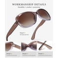 thumbnail image 6 of KALIYADI Women Sunglasses Polarized Sunglasses Trendy Retro Sun Glasses with UV Protection for Travel Driving, 6 of 7