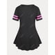 thumbnail image 2 of Camiseta con Estampado de Mariposa en Talla Extra Rosegal  Camisetas tallas grandes, 2 of 5