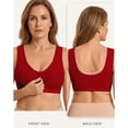 thumbnail image 5 of cltopsku Bras for Seniors, Front Snap Closure Wireless Bra, Breathable Cotton Full Coverage Comfort Bra for Older Women, No Underwire, 5 of 5