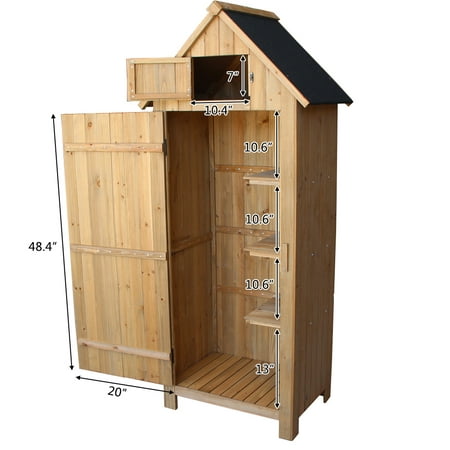 Fir wood Arrow Shed with Single Door Wooden Garden Shed Wooden Lockers Wood (Best Deals On Storage Sheds)