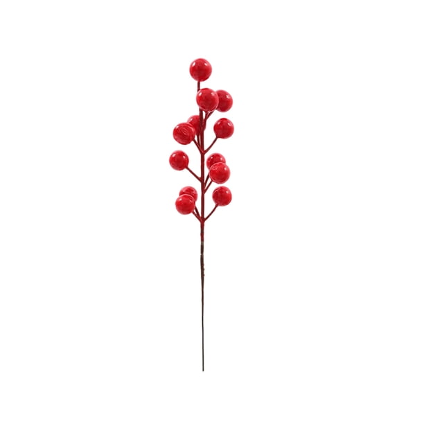 Hogar y cocina, Decoración del hogar, Decoración, Ramas artificiales verdes de Pascua, agujas de pino primaverales y ramas de frutos rojos, Decoración del hogar, Plantas de plástico