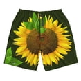 thumbnail image 5 of Goofa Sunflower3 Printed Mens Swim Trunks Summer Quick Dry Short Beach Swimwear Bathing Suits-X-Large, 5 of 9