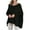 Black, variant on Women's Winter Sweaters Solid Color V-Neck Pullover Long Sleeve Casual