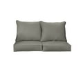 thumbnail image 3 of Sunbrella Sorra Home  Outdoor Loveseat Pillow and Cushion Set 30 in W x 27 in D x 5 in H - Canvas All Charcoal, 3 of 5