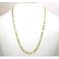 thumbnail image 4 of 10K Yellow Gold 4.5mm Solid Figaro Chain, FREE Microfiber Cloth, Link Mens Womens Necklace, Giorgio Bergamo, 4 of 7
