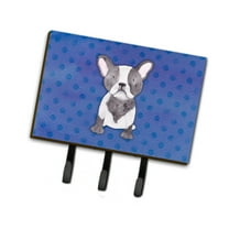 Carolines Treasures BB7394TH68 French Bulldog Polkadot Watercolor Leash or Key Holder Triple Hook multicolor