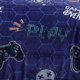 thumbnail image 5 of Cobertor  Borrega Matrimonial Elefantito Player Color Azul  Marino Suave, 5 of 5
