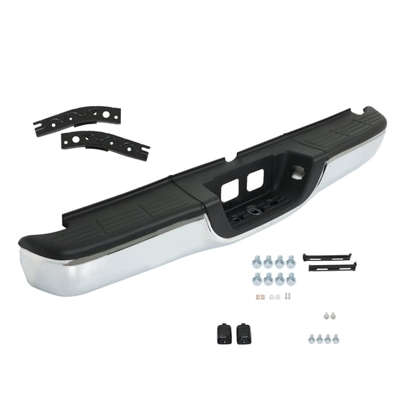 Steel Rear Step Bumper Chrome Complete Assembly For 2000-2005 2006 Toyota Tundra