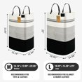 thumbnail image 4 of Cesta de ropa tejida Nursery Hamper danpinera de 100 litros, color blanco y negro, 4 of 9