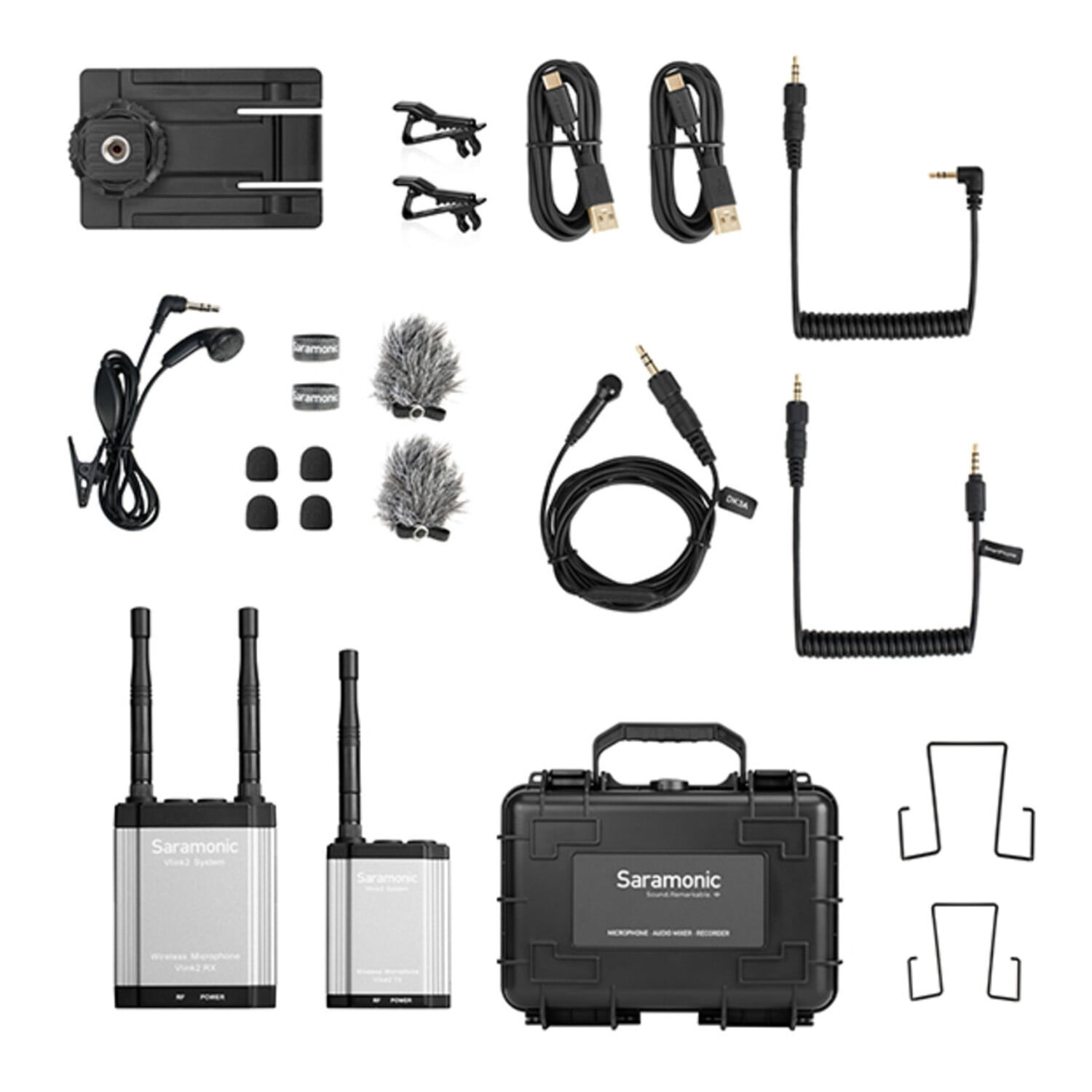 Vlink2 Kit 1 Wireless Lavalier Mic System w/ IFB Talkback, Dual Receiver, DK3 Lav, Hard Case  More