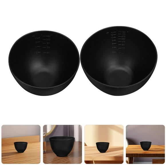 Greenadscape 4Ud Recipientes Apilables De Silicona Negro Para Mezcla Y Almacenamiento Facial