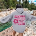 thumbnail image 2 of Sudaderas de gran tamaño para mujer Sudaderas con capucha Suéteres de lana Manga larga con bolsillos Trajes de otoño de invierno Gris / S, 2 of 9