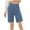 Blue, variant on Tailored Jean Shorts for Women - High Waist Button Accents & Dual Pockets 3.5" Summer Blue L