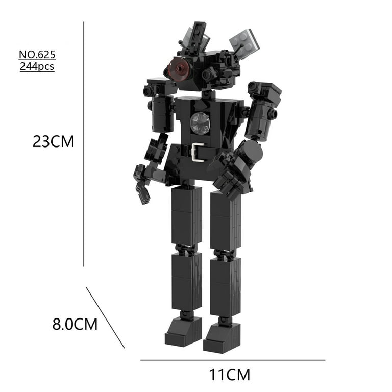  Monsles 16Pcs Skibidi-T Toy Action Figure PVC S-Toilet Games  Titan Cameraman Tv Man Speakerman G Man Figures Toys, Black : Toys & Games