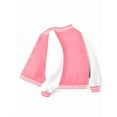 thumbnail image 6 of Magical Sheep Tracksuit baseball jacket set Christmas girls pink regular fit Cozy Varsity Jacket & Joggers Set with Letter Print cute plain funny Christmas crew 3 to 10 years old, 6 of 14