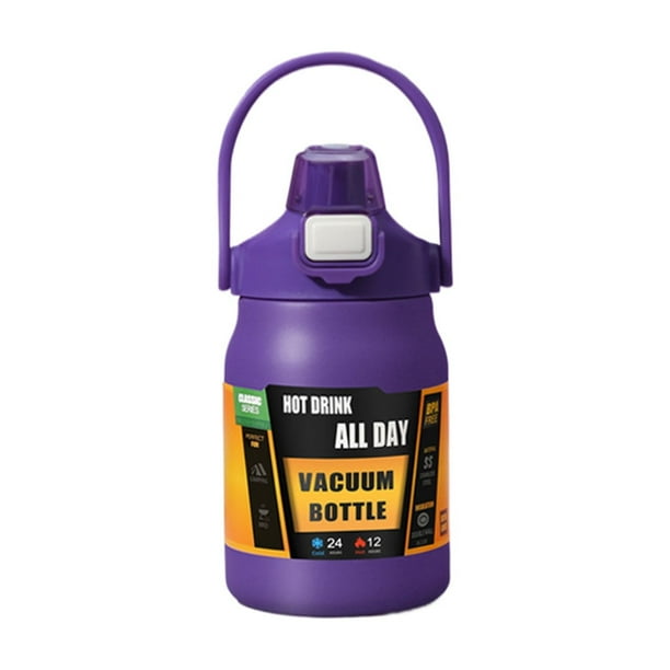 Botella de agua Cateissary 40 onzas ecológica sin BPA Utensilios de cocina púrpura 800ml