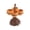 2# 4PC, variant on Pumpkin Snack Tray with Witch Broom Stand Non Slip Base Cupcake Dessert Candy Serving Plate Halloween Tabletop Party Decor