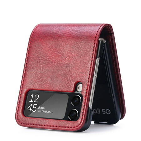 Wallet Card Leather Case For Samsung Galaxy Z Flip 4 Shockproof Phone Case Cover